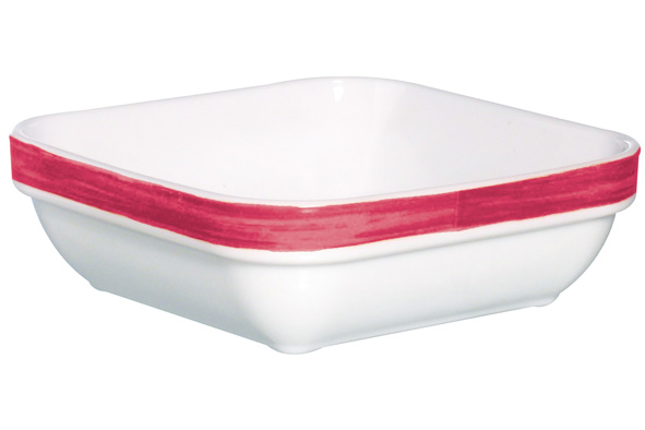 Arcoroc Brush cherry Ravier carré 11x11cm